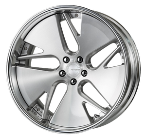 Work Gnosis Cvd 5x112 21x9.5+45 O Disk Brush Silver Clear