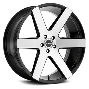 Strada CODA Blank 22x9.5 30MM Gloss Black Machined