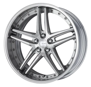Work Gnosis Gr205 5x114.3 19x11+45 H Disk Brush Silver Clear