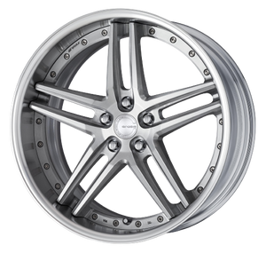 Work Gnosis Gr205 5x114.3 20x10.5+38 W Disk Brush Silver Clear