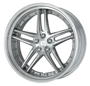 Work Gnosis Gr205 5x120 20x8+12 O Disk Composite Buffed And Brushed