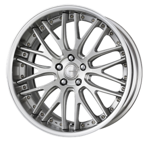 Work Gnosis Gr204 5x108 19x9.5+45 W Disk Brush Silver Clear