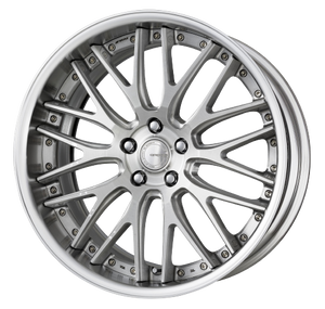 Work Gnosis Gr204 5x115 20x9.5+38 W Disk Brush Silver Clear