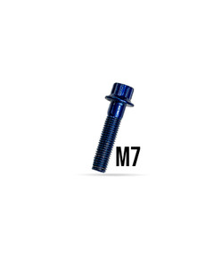 M7x32 Candy Blue Bolt/Nut — Product Photo