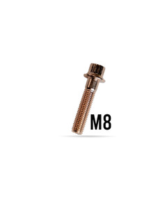 M8x32 Rose Gold Wheel Bolt/Nut — Product Photo