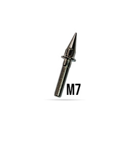 M7x32 Spiked Chrome Bolt/nut — Product Photo