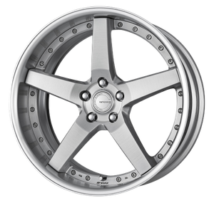 Work Gnosis Gr203 5x120 19x8.5+22 H Disk Brush Silver Clear