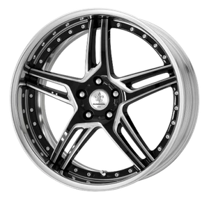 DURANDAL DD5.2 Machined Black Polished 5x112 19X8.5 +25MM