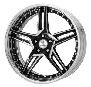 DURANDAL DD5.2 Machined Black Polished 5x115 18X8.5 +16MM