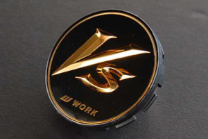 Black/Gold Work VS Center Cap - Small Base