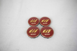 Red/Gold Work W Center Cap - Small Base