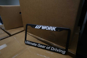 Work Wheels License Plate Frame