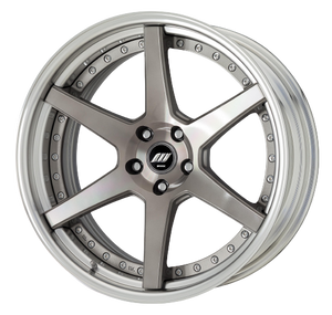 Work Zeast St1 5x100 20x9.5+38 R Disk Transparent Grey Polish