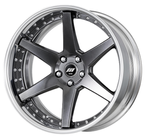 Work Zeast Black Label Bst1 5x100 19x10.5+22 W Disk Brilliant Silver Black
