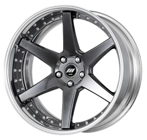 Work Zeast Black Label Bst1 5x112 19x9+22 R Disk Brilliant Silver Black