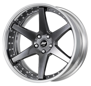 Work Zeast Black Label Bst1 5x120 19x9+12 R Disk Brilliant Silver Black