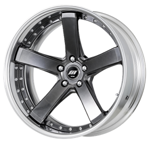 Work Zeast Black Label Bst2 5x120.65 19x10+45 S Disk Brilliant Silver Black