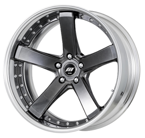 Work Zeast Black Label Bst2 5x108 20x8+22 W Disk Brilliant Silver Black