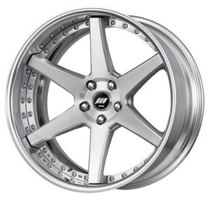 Work Zeast Black Label Bst1 5x108 20x10.5+38 R Disk Brush Silver Clear