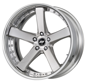 Work Zeast Black Label Bst2 5x120.65 19x11+45 R Disk Brush Silver Clear