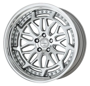 Work Gran Seeker Dmx 5x112 20x10+38 O Disk Machined Silver Polish