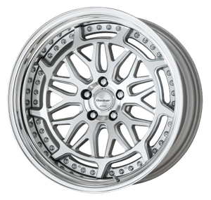 Work Gran Seeker Dmx 5x112 20x10.5+7 O Disk Machined Silver Polish