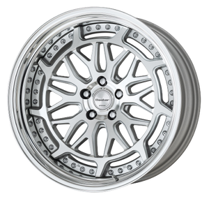 Work Gran Seeker Dmx 5x115 20x11+7 R Disk Machined Silver Polish