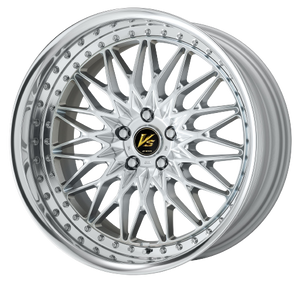 Work Vs-Xv 5x108 19x9.5-3 L Disk Silky Rich Silver
