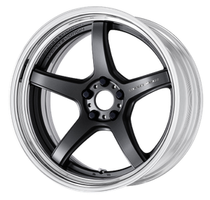Work T5R 2P 5x115 18x11.0 +22 Matte Gunmetal