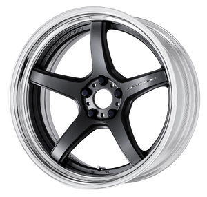 Work T5R 2P 5x115 18x8.5 +22 Matte Gunmetal