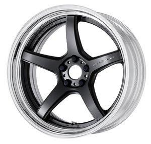 Work T5R 2P 5x105 19x9.0 +18 Matte Gunmetal