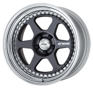 Work Meister L1 3P 5x120 18x7.5+8 R Disk Matte Gunmetal
