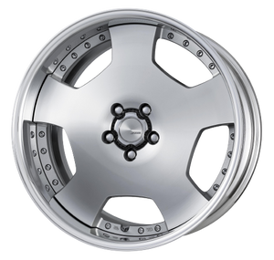 Work Lanvec Ld1 5x114.3 19x9.5+38 O Disk Machine Silver Polish