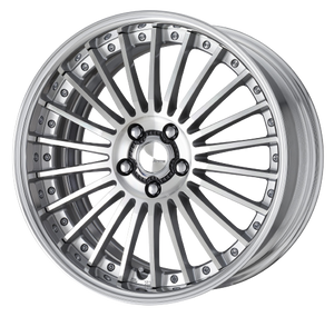 Work Lanvec Lf1 5x114.3 18x11.5+38 O Disk Machine Silver Polish