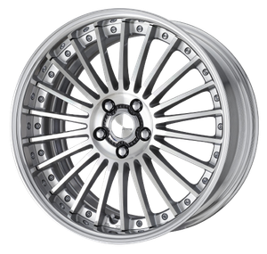 Work Lanvec Lf1 5x114.3 19x11.5+12 A Disk Machine Silver Polish