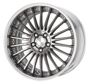 Work Lanvec Lf1 5x114.3 21x9.5+45 A Disk Trans Gray Polish