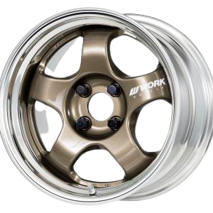 Work Meister S1 2P 5x108 15x9.5+12 O Disk Titanium Gold