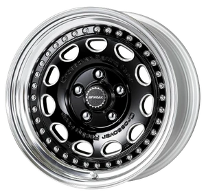 Work Crag Galvatre 5x114.3 16x8 +-25 o disk black chamfer machine