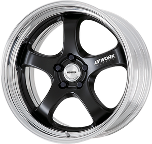 Work Meister S1R 5x112 17x10.5+45 R Disk Matte Black