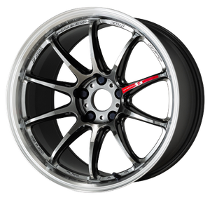 Work Emotion Zr10 4x100 17x7 +47 Glim Black Diamond Rim cut
