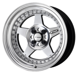 Work Meister Cr01 4x100 15x7+7 O Disk Bright Buff Finish