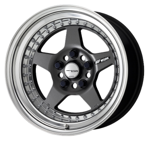 Work Meister Cr01 5x100 16x5.5+16 A Disk Matte Gunmetal