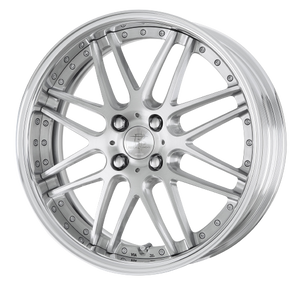 Work Rizaltado Mesh 4x100 16x8.5+30 A Disk Brush Silver Clear