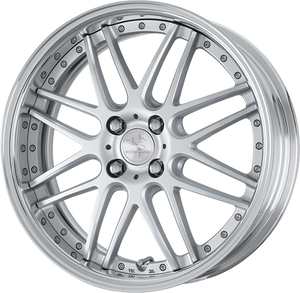 Work Rizaltado Mesh 4x100 17x6.5+38 A Disk Matte Silver