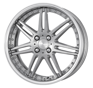 Work Rizaltado Spoke 2 4x100 16x8+45 A Disk Brush Silver Clear