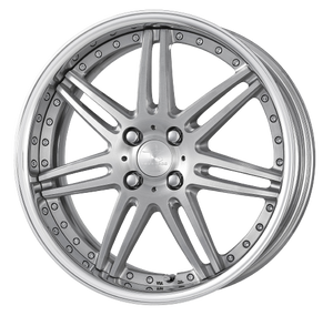 Work Rizaltado Spoke 2 4x100 17x7.5+0 O Disk Brush Silver Clear