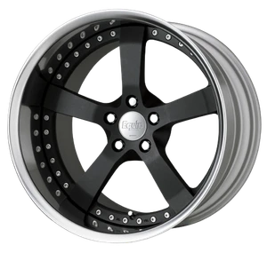 Work Equip E05 5x112 20x13.5+-28 r disk Black Anodized