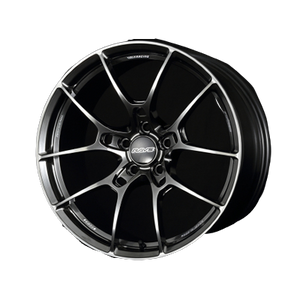 Volk Racing G025 5x100 18x8.0+45 Shining Black Metal / Rim Edge DC