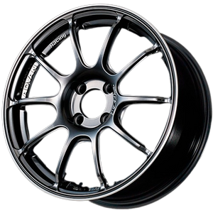 Advan RZ II 4x100 16x6.5+45 Racing Hyper Black And Ring