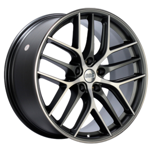 BBS CC-R 5x114.3 20x9.5+35 Graphite w/ Diamond Cut Face